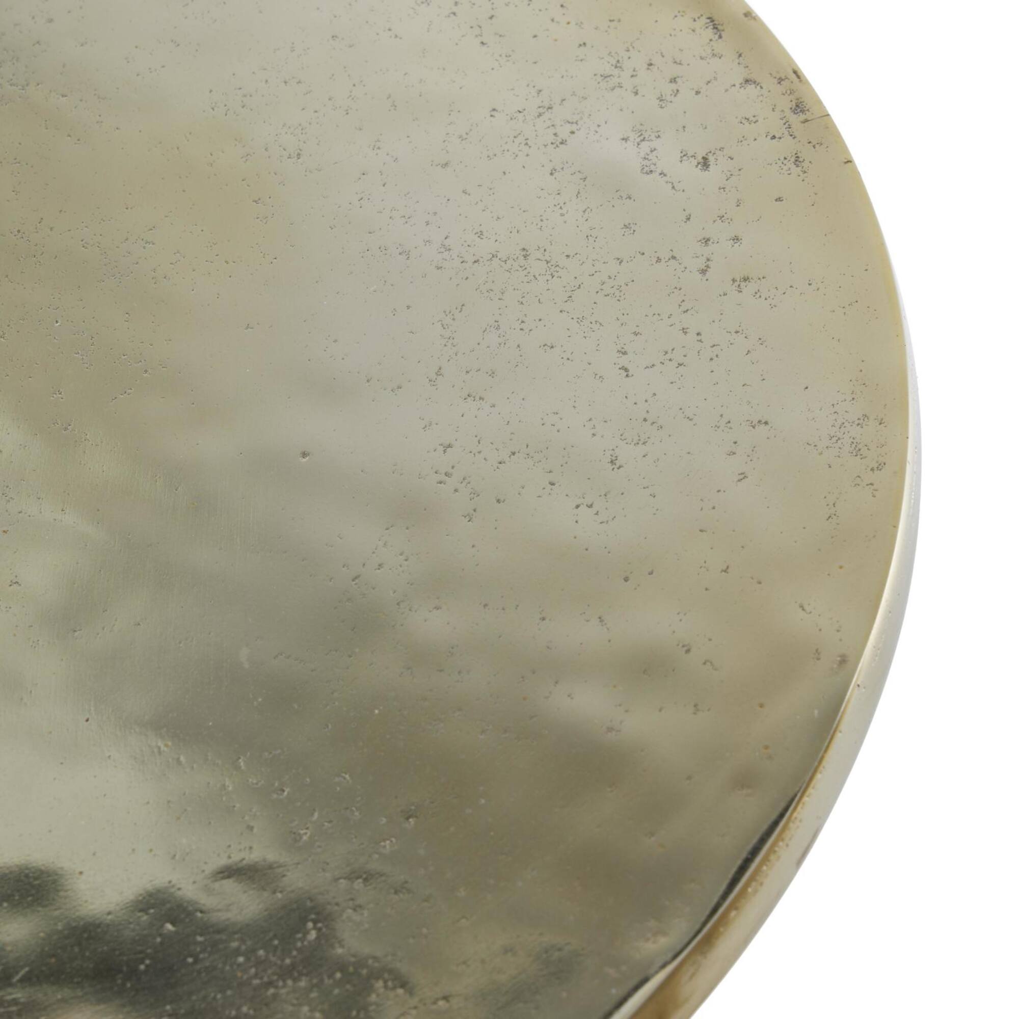 Gold & Aluminum Metal Tree Accent Table with Branch Inspired Bases, 3ct.